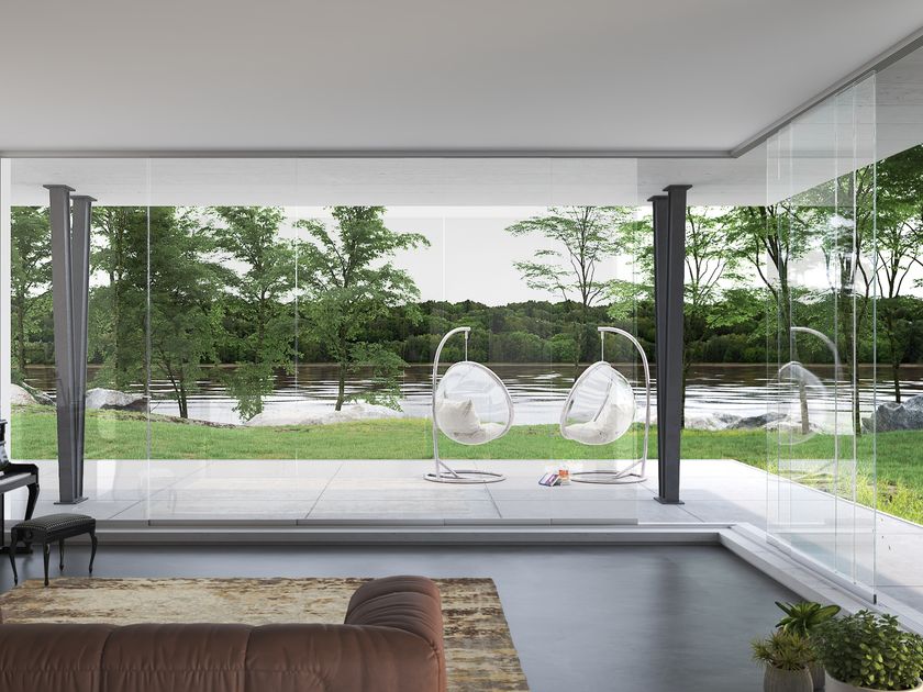 SUNROOM
TUTTOVETRO SLIDE
Sliding aluminium glass facade
