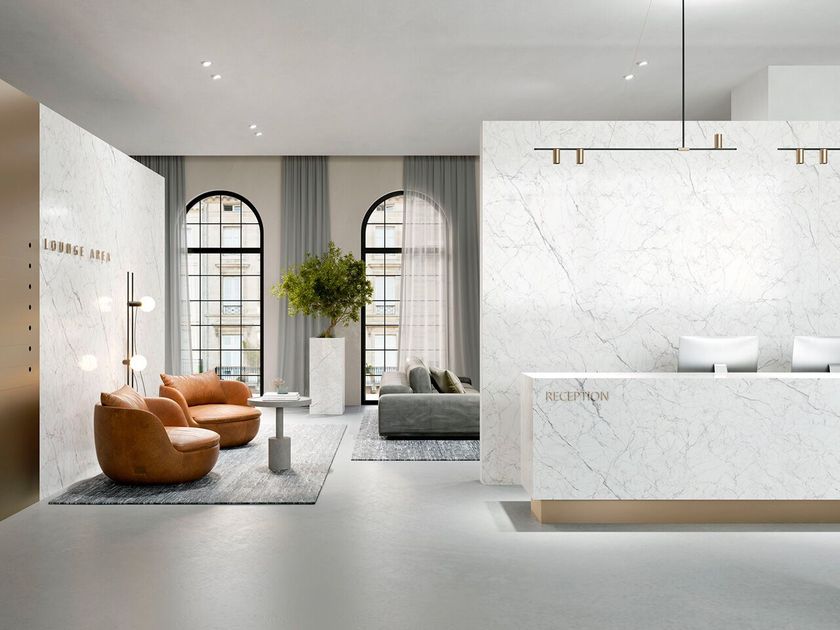 Sustonable
CARRARA VENATO
Recycled material wall/floor tiles with marble effect