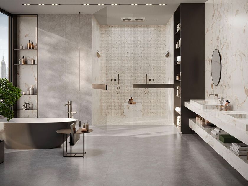 Sustonable
LIGHT BOND CEMENT
Recycled material wall/floor tiles with concrete effect