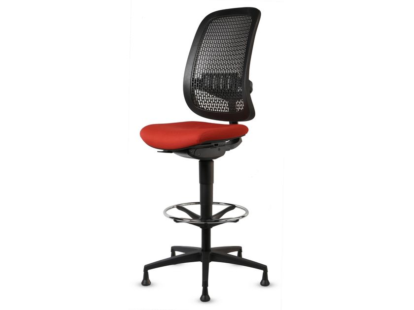 TALIN
GEA 3822
Height-adjustable fabric office stool with footrest