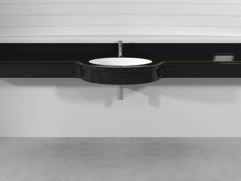 Technova
OVAL SMALL PLTOS
Wall-mounted custom Pietraluce® washbasin