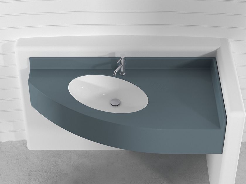 Technova
ROMA PLTRO
Wall-mounted corner Pietraluce® washbasin