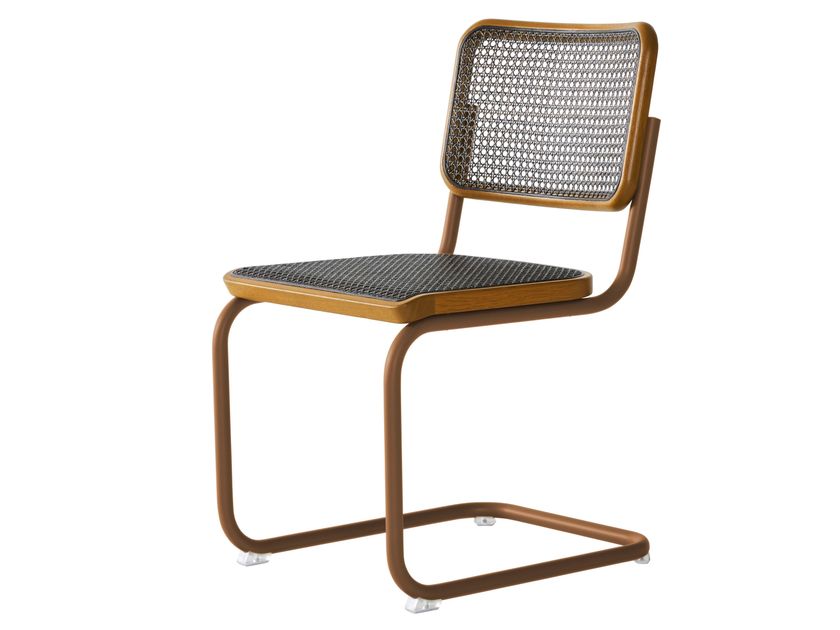 Thonet
S 32 V DARK MELANGE
Cantilever chair with supporting synthetic mesh