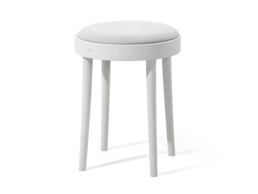 TON
822
Low wooden stool with padded seat