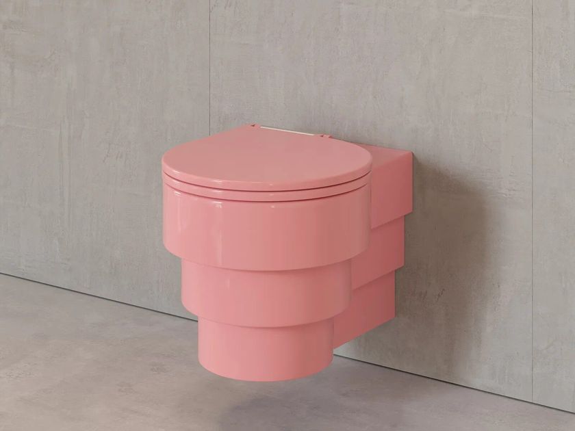 Trone
CALLIPYGE PINK
Wall-hung ceramic toilet