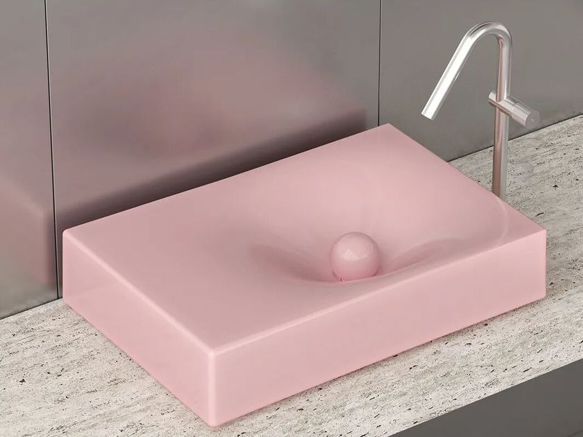 Trone
RITUEL PINK
Countertop ceramic washbasin