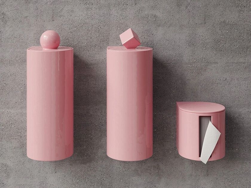 Trone
TRIUM PINK
Toilet roll holder, toilet brush and waste bin
