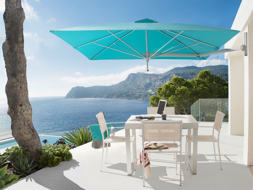 Umbrosa
PARAFLEX
Wall-mounted adjustable square Anodized aluminium Garden umbrella