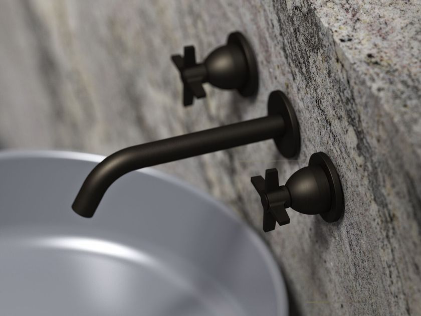 Varied Forms
FOLIO FOL108
Wall Mounted 3 Hole Basin Set with Cross Handles and Swan Spout