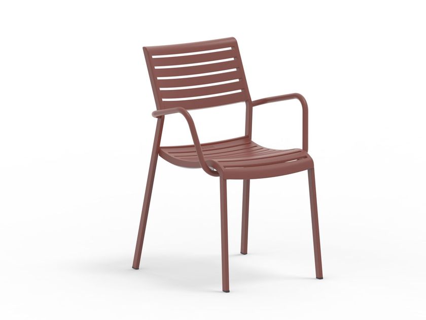 Vermobil
NINA
Stackable polypropylene garden chair with armrests