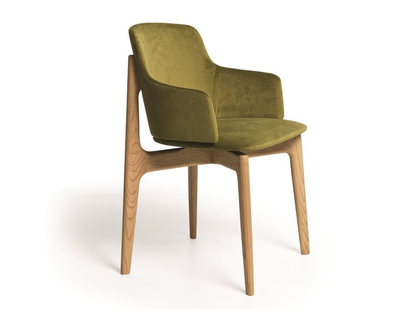 Very Wood
EGADI 02
Upholstered fabric chair with armrests