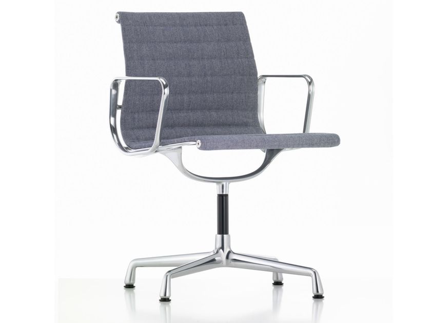 Vitra
ALUMINIUM CHAIR EA 104
Swivel fabric chair with 4-spoke base with armrests