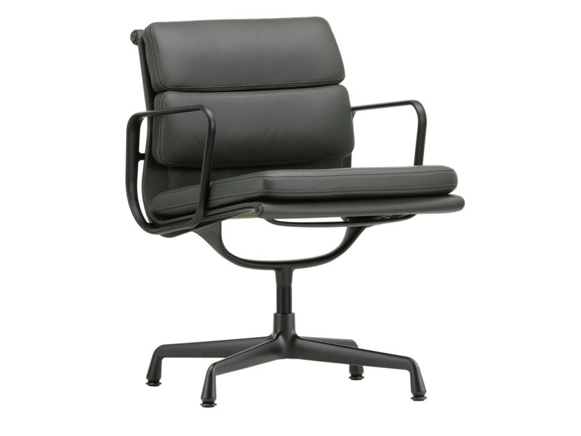 Vitra
SOFT PAD CHAIR EA 208
Swivel leather chair with armrests with spoke base