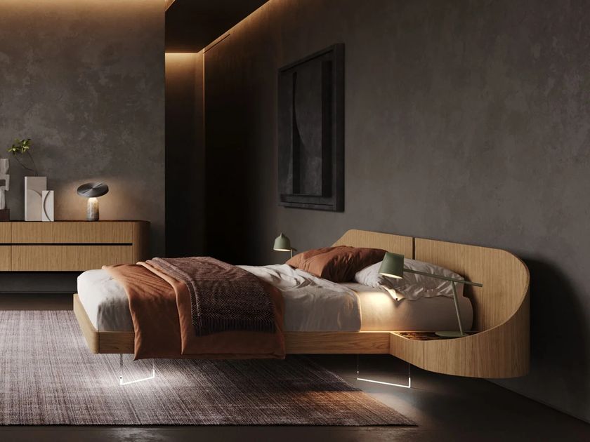 Voltan
OTTANTA
Double bed with integrated nightstands