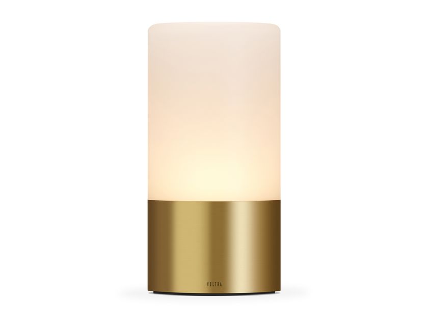 Voltra Lighting
VOLTRA FROSTED NATURAL BRASS
Cordless satin glass table lamp