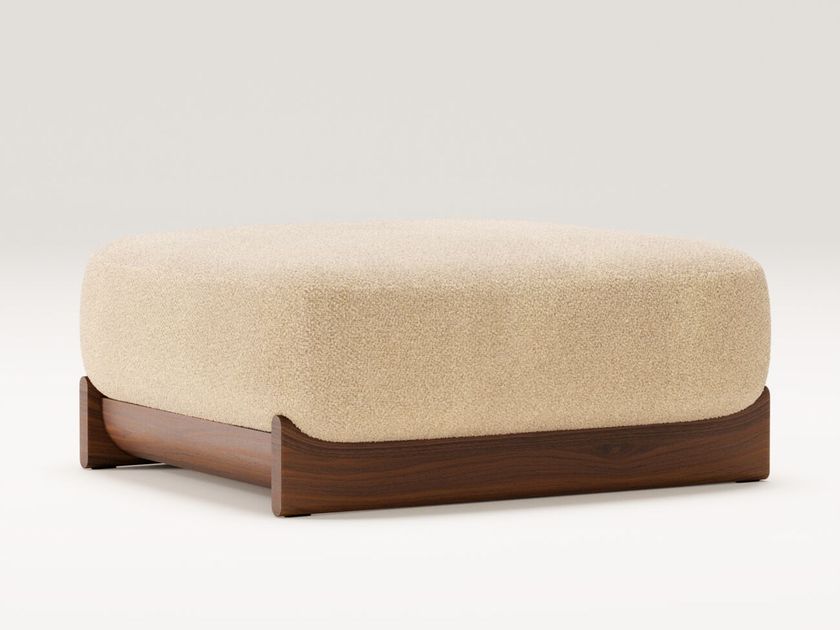 Wewood
DOME
Square fabric pouf with walnut base