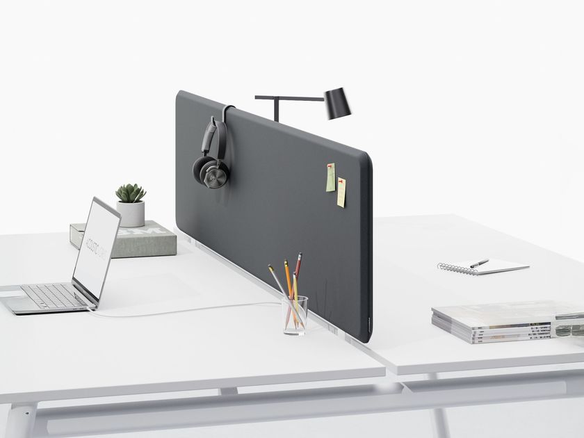 WORKSPACE
Fabric wrapped acoustic panel
Sound absorbing fabric desktop partition