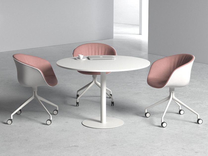 WORKSPACE
MILAN
Round stainless steel table with central base