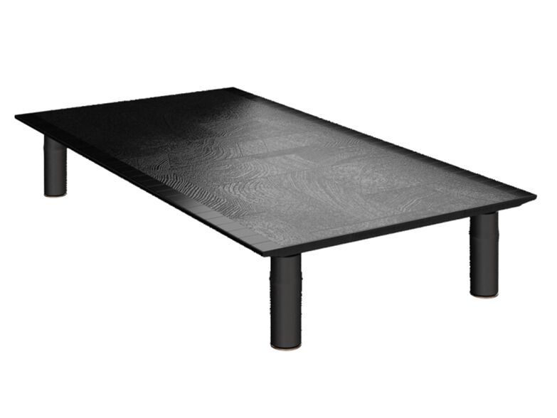 YARDCOM
BAMBOO
Rectangular aluminium garden central coffee table with HPL top