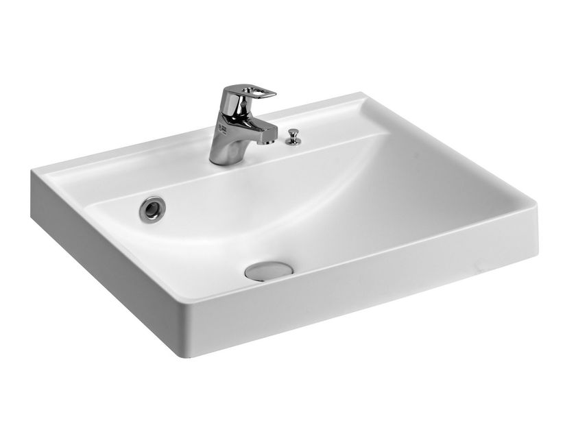 YOSHIMOTO
SQR II-600
Countertop rectangular washbasin with overflow