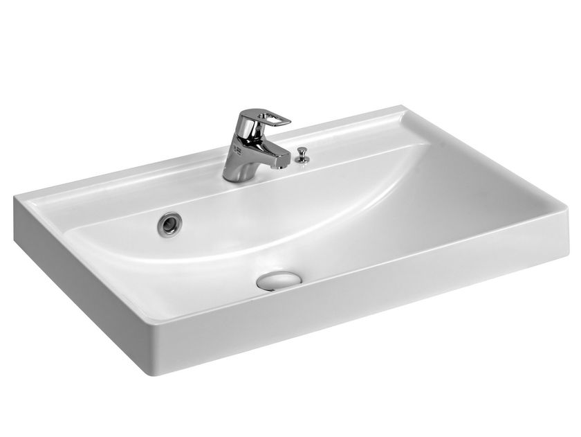 YOSHIMOTO
SQR II-750
Countertop rectangular washbasin with overflow